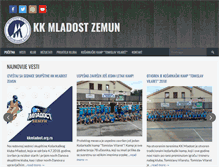 Tablet Screenshot of kkmladost.org.rs