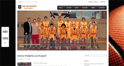 Desktop Screenshot of kkmladost.com